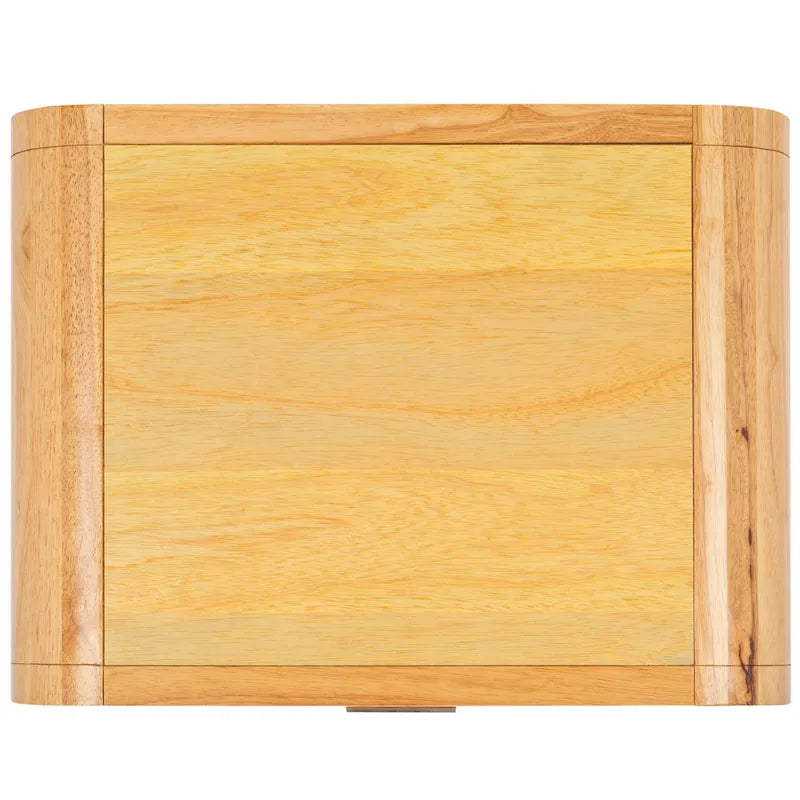 Table de chevet en hévéa (noir/naturel/blanc/noyer) avec tiroir en rotin et étagère ouverte – Unité individuelle