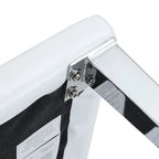 Chaise de salle à manger sans accoudoirs avec pieds en métal et patins antidérapants – Noir+Doré / Gris clair+Argent / Blanc+Argent – À l'unité