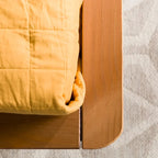 Lit à plateforme avec fuseaux et pieds fuselés en bois de pin massif Noyer / Caramel / Blanc / Chêne clair / Noir – Simple / Queen / King