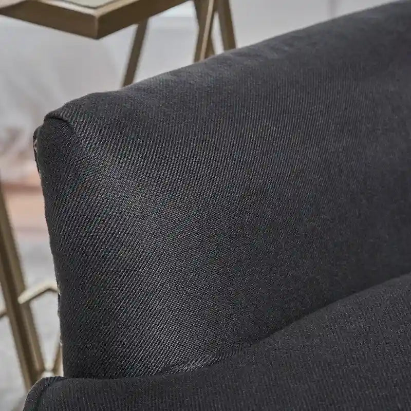 Fauteuil inclinable électrique en polyester gris clair / sarcelle foncé / anthracite foncé / café avec dossier capitonné et garniture cloutée – Simple