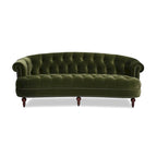 Canapé chesterfield capitonné en velours bordeaux / gris / lavande / bleu / rose / sarcelle / bleu marine / olive – 3 places