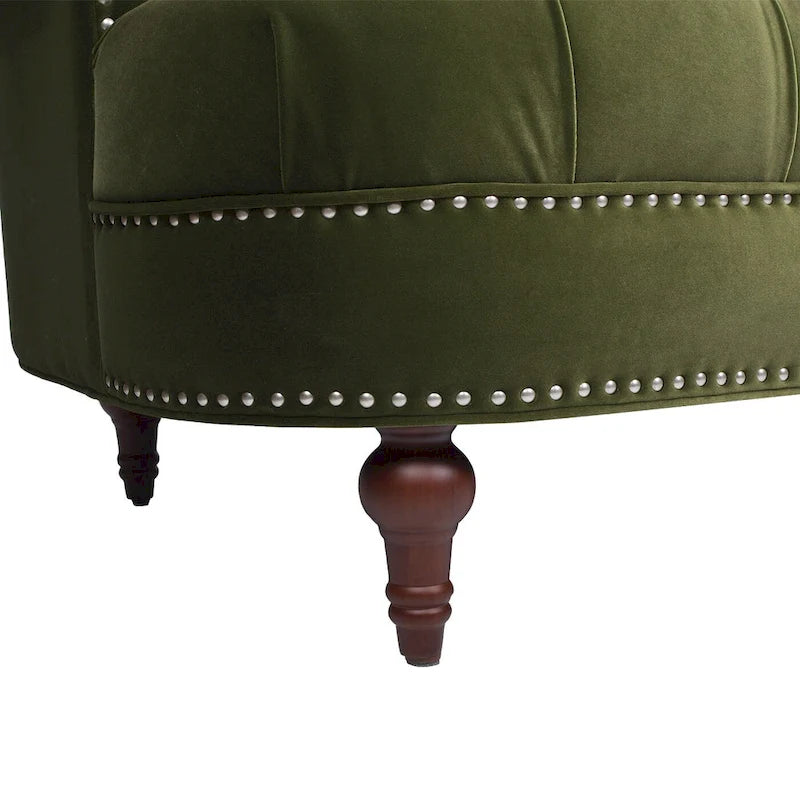 Canapé chesterfield capitonné en velours bordeaux / gris / lavande / bleu / rose / sarcelle / bleu marine / olive – 3 places