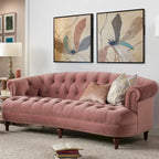 Canapé chesterfield capitonné en velours bordeaux / gris / lavande / bleu / rose / sarcelle / bleu marine / olive – 3 places
