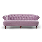 Canapé chesterfield capitonné en velours bordeaux / gris / lavande / bleu / rose / sarcelle / bleu marine / olive – 3 places