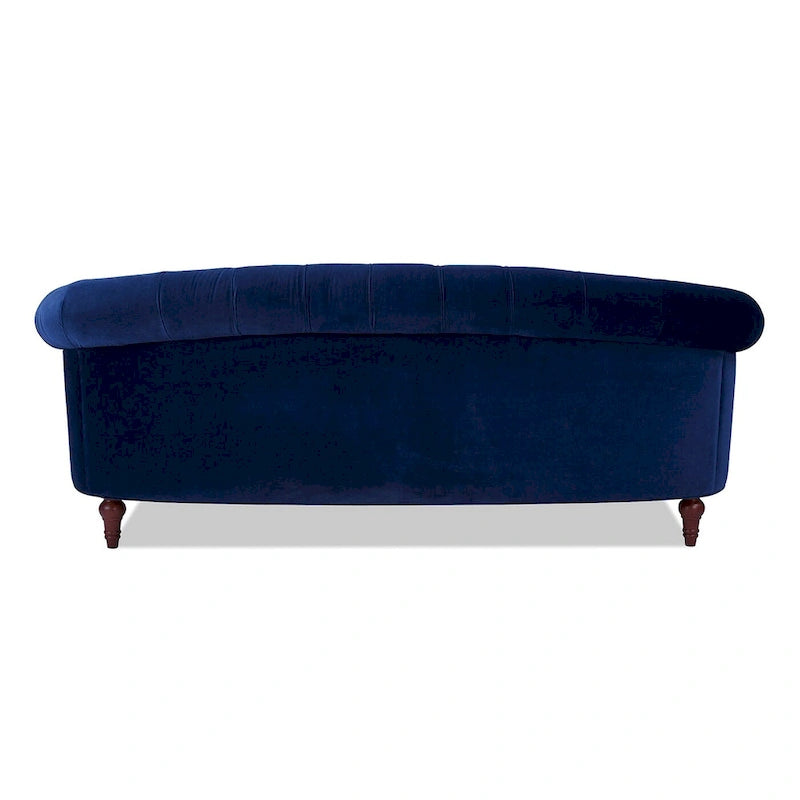Canapé chesterfield capitonné en velours bordeaux / gris / lavande / bleu / rose / sarcelle / bleu marine / olive – 3 places