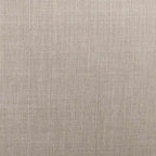 Fauteuil d'appoint contemporain en tissu beige et vinyle avec accoudoirs incurvés et coussin de dossier amovible – Unité individuelle