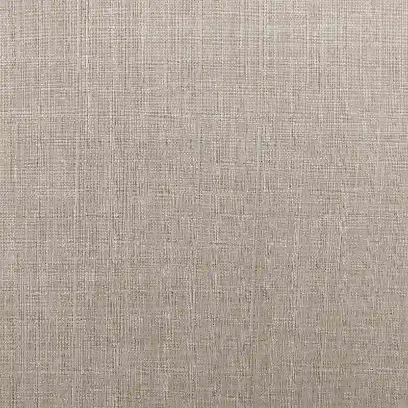 Fauteuil d'appoint contemporain en tissu beige et vinyle avec accoudoirs incurvés et coussin de dossier amovible – Unité individuelle
