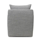 Fauteuil d'appoint pivotant à 360° en tissu performant Acier / Drift / Taupe / Noir / Ivoire – Simple