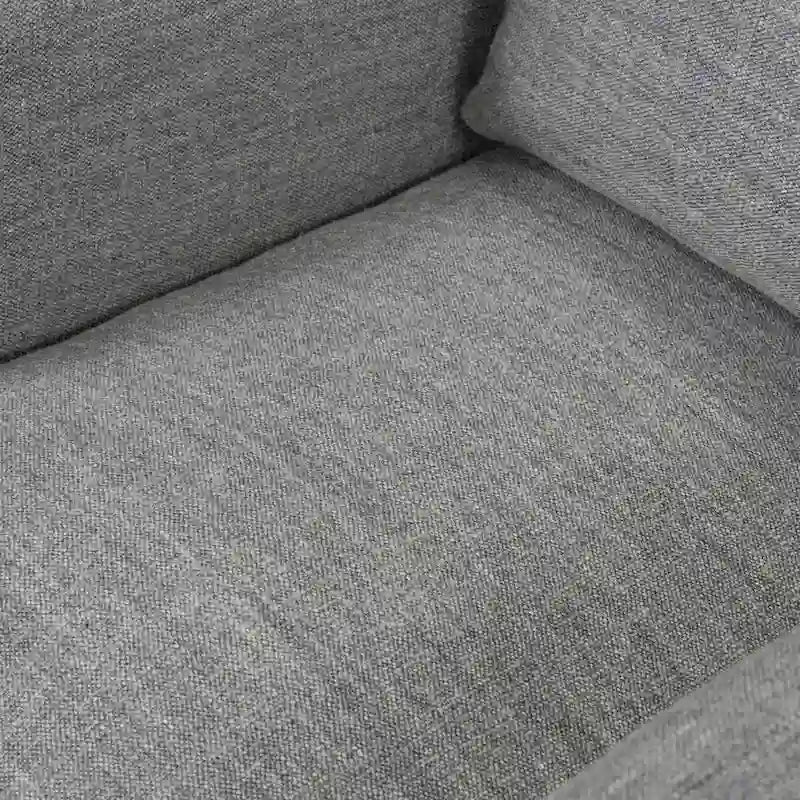 Fauteuil d'appoint pivotant à 360° en tissu performant Acier / Drift / Taupe / Noir / Ivoire – Simple