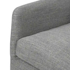 Fauteuil d'appoint pivotant à 360° en tissu performant Acier / Drift / Taupe / Noir / Ivoire – Simple