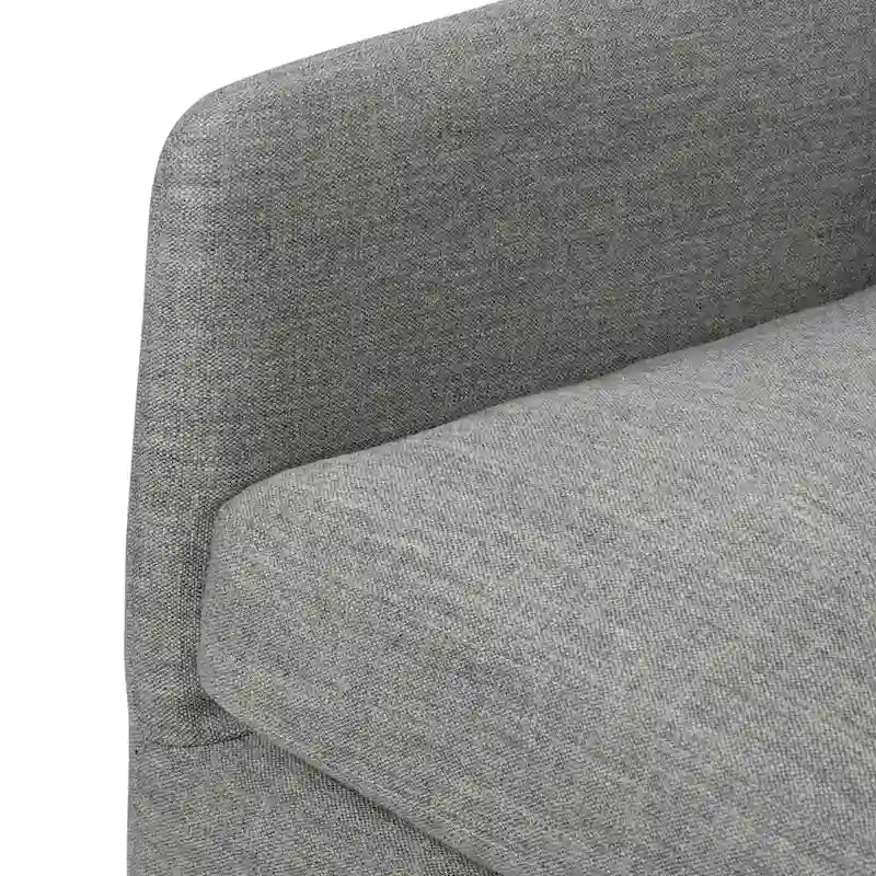 Fauteuil d'appoint pivotant à 360° en tissu performant Acier / Drift / Taupe / Noir / Ivoire – Simple
