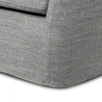 Fauteuil d'appoint pivotant à 360° en tissu performant Acier / Drift / Taupe / Noir / Ivoire – Simple