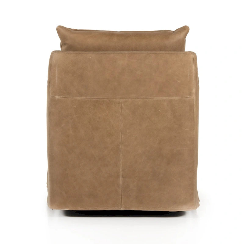 Fauteuil d'appoint pivotant à 360° en tissu performant Acier / Drift / Taupe / Noir / Ivoire – Simple