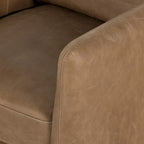 Fauteuil d'appoint pivotant à 360° en tissu performant Acier / Drift / Taupe / Noir / Ivoire – Simple
