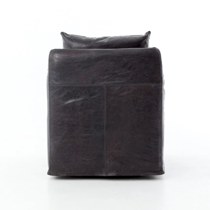 Fauteuil d'appoint pivotant à 360° en tissu performant Acier / Drift / Taupe / Noir / Ivoire – Simple