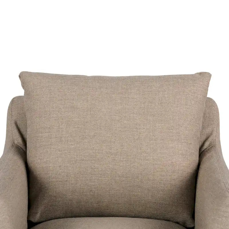 Fauteuil d'appoint pivotant à 360° en tissu performant Acier / Drift / Taupe / Noir / Ivoire – Simple
