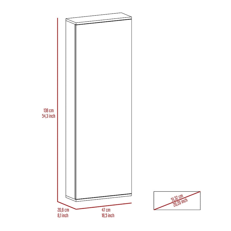 Armoire avec double portes, 2 tiroirs et tringle à vêtements – un seul article – Noir / Blanc / Gris / Chêne clair / Chêne fumé