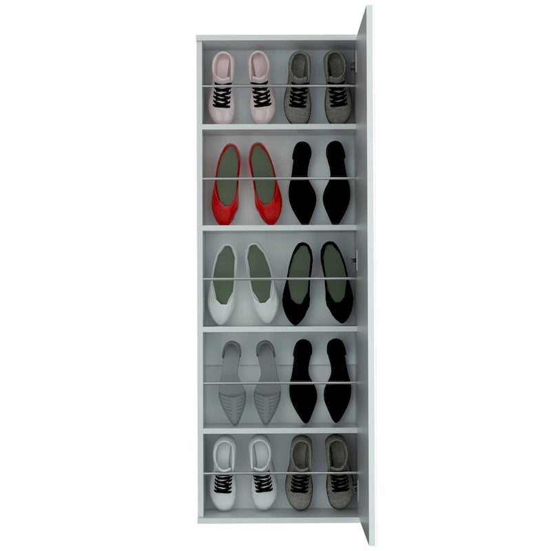 Armoire avec double portes, 2 tiroirs et tringle à vêtements – un seul article – Noir / Blanc / Gris / Chêne clair / Chêne fumé
