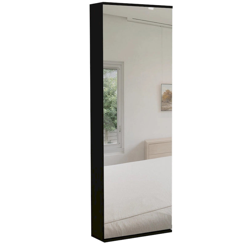 Armoire avec double portes, 2 tiroirs et tringle à vêtements – un seul article – Noir / Blanc / Gris / Chêne clair / Chêne fumé