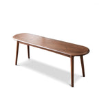 Banc en chêne naturel brun avec bords arrondis – Simple