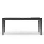 Table à manger rectangulaire fixe en bois de Mindy noir vintage – 8 places