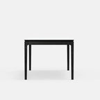 Table à manger rectangulaire fixe en bois de Mindy noir vintage – 8 places