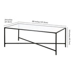 Table basse à cadre géométrique en acier bronze bruni / laiton / gris canon de fusil / argent avec plateau en verre ou en métal – Simple