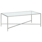 Table basse à cadre géométrique en acier bronze bruni / laiton / gris canon de fusil / argent avec plateau en verre ou en métal – Simple