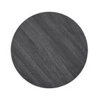 Table d'appoint ronde en bois, blanc/charbon, avec pieds incurvés larges – Unique