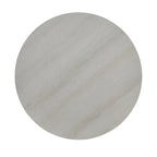 Table d'appoint ronde en bois, blanc/charbon, avec pieds incurvés larges – Unique