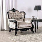 Fauteuil d'appoint traditionnel à oreilles avec dossier capitonné – Une place