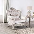 Fauteuil d'appoint traditionnel à oreilles avec dossier capitonné – Une place
