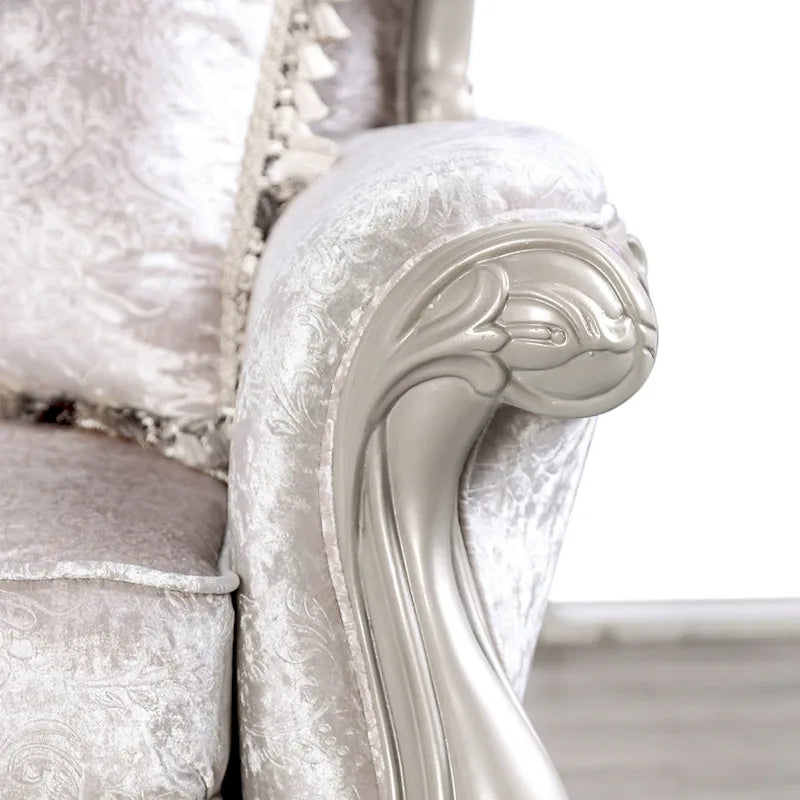 Fauteuil d'appoint traditionnel à oreilles avec dossier capitonné – Une place