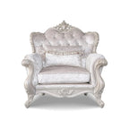 Fauteuil d'appoint traditionnel à oreilles avec dossier capitonné – Une place