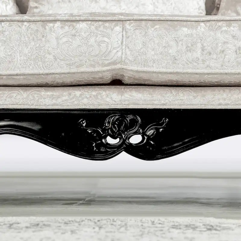Fauteuil d'appoint traditionnel à oreilles avec dossier capitonné – Une place