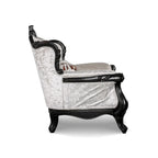 Fauteuil d'appoint traditionnel à oreilles avec dossier capitonné – Une place