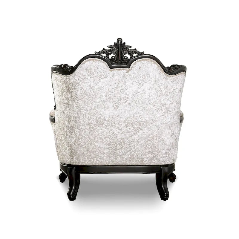 Fauteuil d'appoint traditionnel à oreilles avec dossier capitonné – Une place