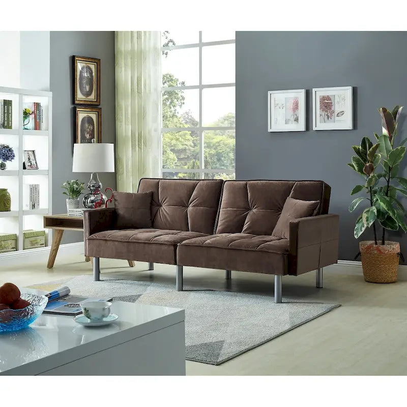 Banc en chêne naturel brun avec bords arrondis – Simple