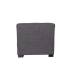 Pouf carré en coton capitonné Beige / Vert / Gris / Gris foncé – Unité