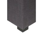 Pouf carré en coton capitonné Beige / Vert / Gris / Gris foncé – Unité
