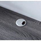 Meuble TV mural 60" avec 2 étagères ouvertes – Chêne vieilli / Cappuccino / Gris patiné / Noir