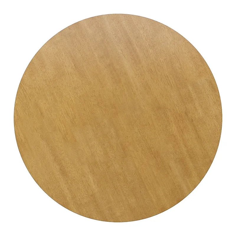 Table à manger ronde à piédestal bicolore antique noir/baie/blanc/denim/gris/sauge/chêne – 4 places