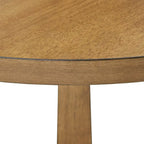 Table à manger ronde à piédestal bicolore antique noir/baie/blanc/denim/gris/sauge/chêne – 4 places