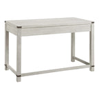 Bureau d'écriture industriel rustique marron/blanc cassé avec 3 tiroirs – 122 cm L