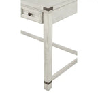 Bureau d'écriture industriel rustique marron/blanc cassé avec 3 tiroirs – 122 cm L