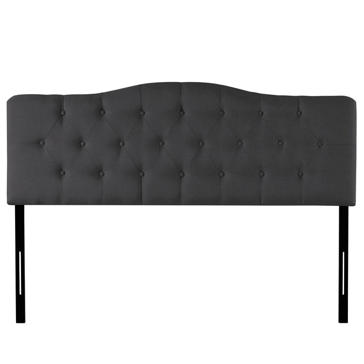 Tête de lit de taille Queen ajustable capitonnée, de couleur blanc/gris foncé/noir/espresso/crème/gris clair – 2 personnes