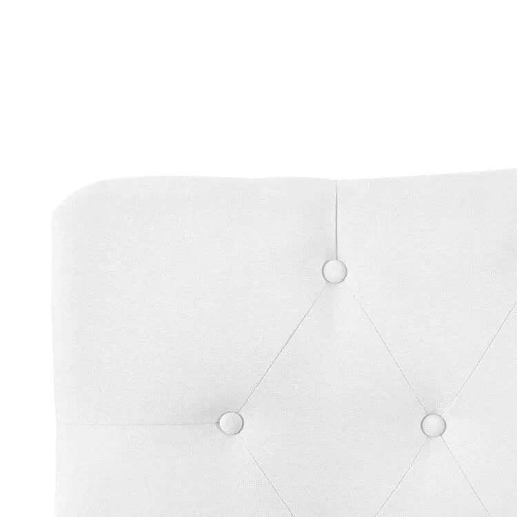 Tête de lit de taille Queen ajustable capitonnée, de couleur blanc/gris foncé/noir/espresso/crème/gris clair – 2 personnes