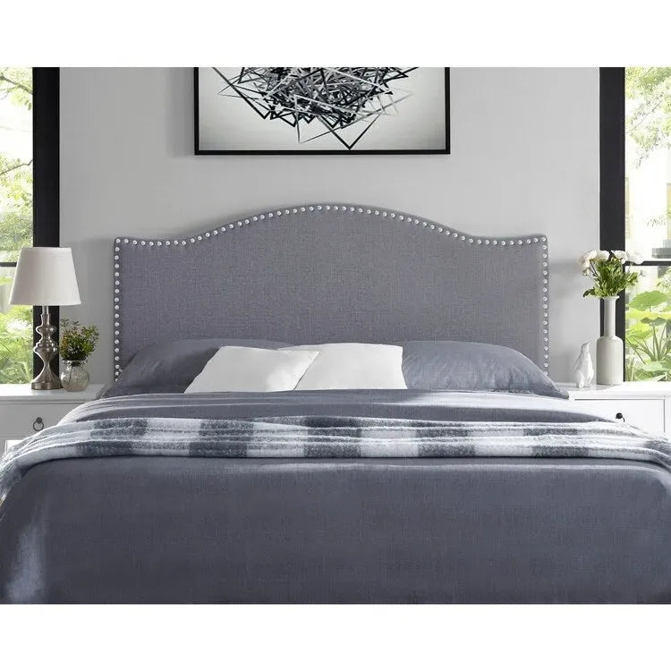 Tête de lit de taille Queen ajustable capitonnée, de couleur blanc/gris foncé/noir/espresso/crème/gris clair – 2 personnes