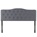 Tête de lit de taille Queen ajustable capitonnée, de couleur blanc/gris foncé/noir/espresso/crème/gris clair – 2 personnes