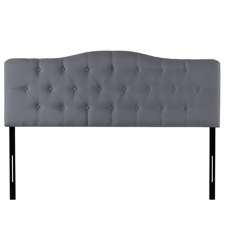 Tête de lit de taille Queen ajustable capitonnée, de couleur blanc/gris foncé/noir/espresso/crème/gris clair – 2 personnes
